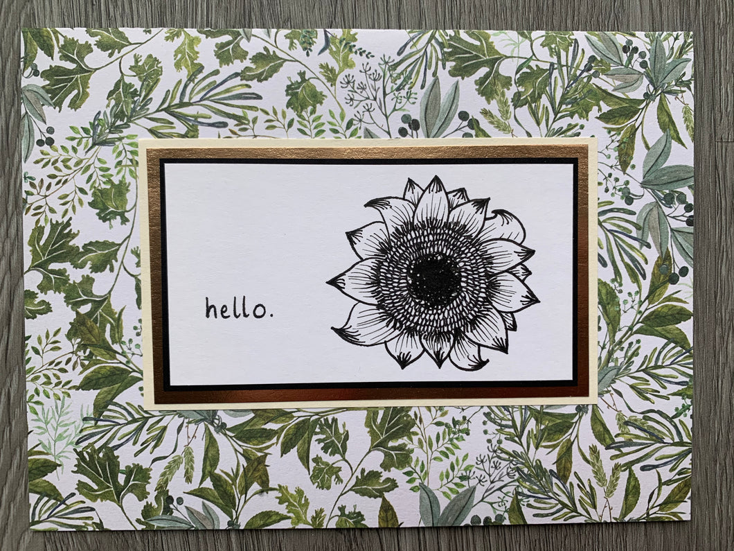 Hello - sunflower green