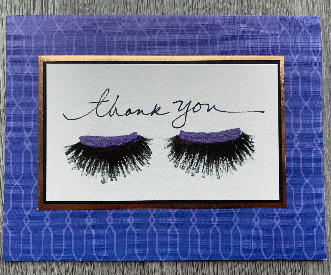 Thank you - purple lashes